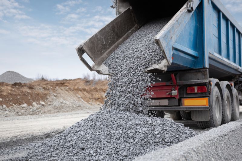 Bulk Gravel Delivery Truck