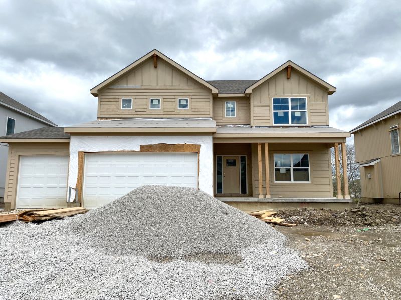 Spreading Gravel on Site